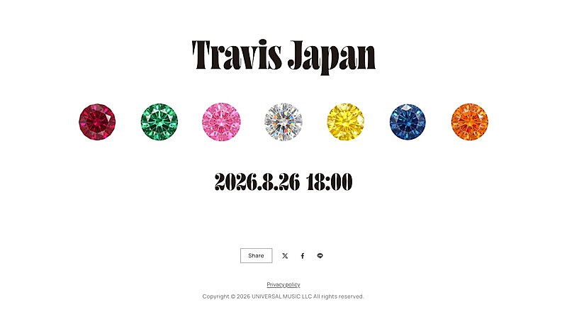 「Travis Japan 4thアルバム特設サイト」2枚目/2