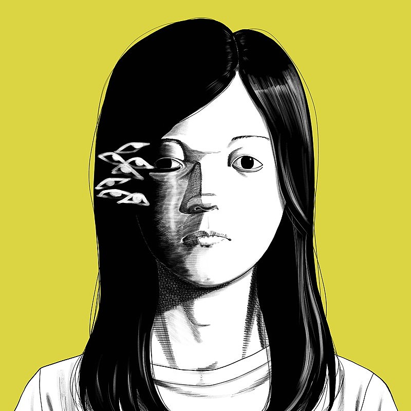 「小林私、EP『遠景に覗う』『胸中を浚う』配信リリース　ジャケットは漫画家・田口翔太郎の描き下ろし」1枚目/2