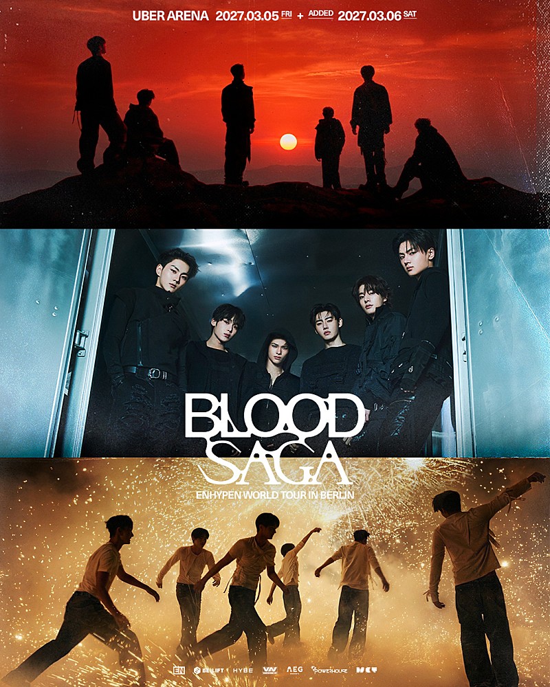 「ENHYPEN、ワールドツアー【BLOOD SAGA】ベルリン・ロンドン公演の追加開催決定」1枚目/1