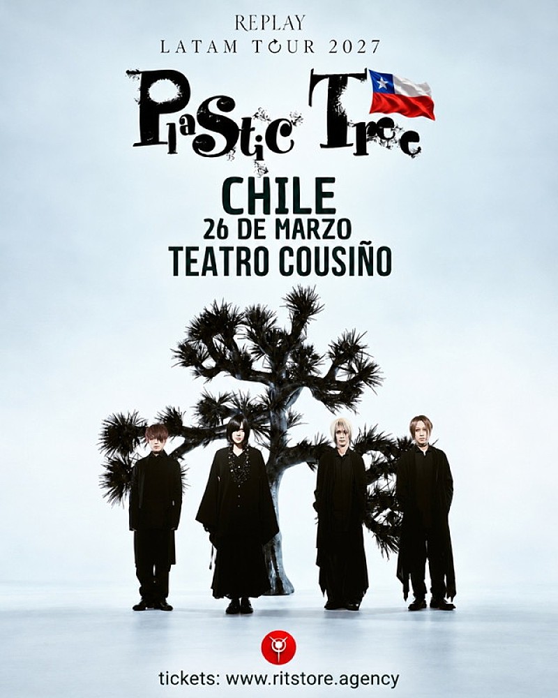 「【Plastic Tree Latin America Tour 2027 -Replay-】チリ公演フライヤー 」2枚目/3