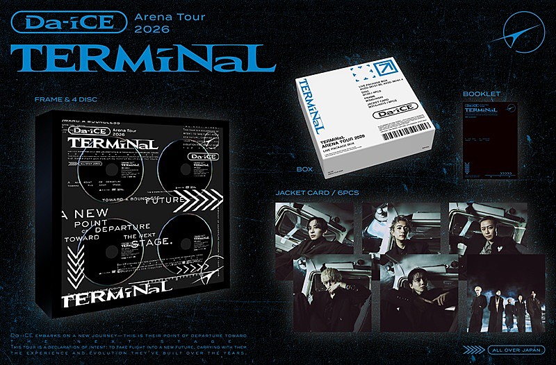「Da-iCE、2026年アリーナツアー【TERMiNaL】映像作品の全形態ジャケ写/展開図/特典画像を解禁」1枚目/5