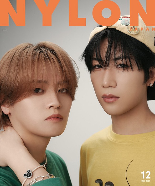 「MAZZELのKAIRYU＆HAYATOが『NYLON JAPAN』特別版W表紙、遊び心あふれる多彩なスタイリング」1枚目/2